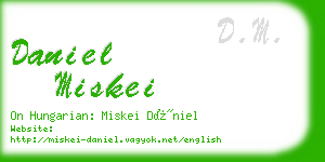 daniel miskei business card